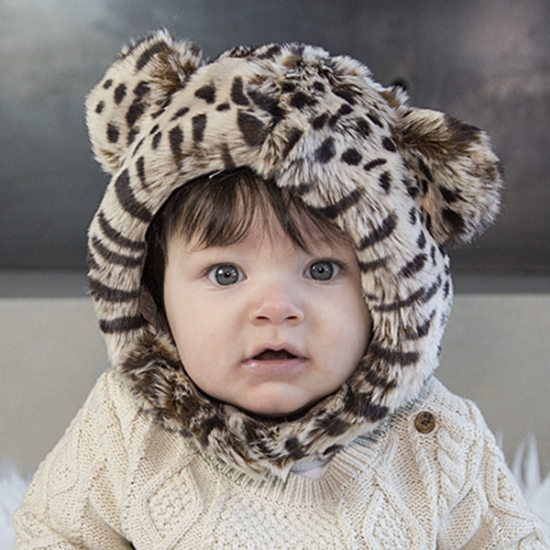 Eskimo Kids Newborn Cat Faux Fur Hat